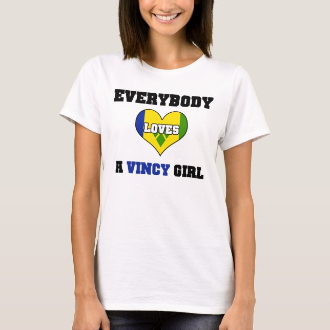 Alla kärlek a Vincy Girl Tröja (Framsida)
