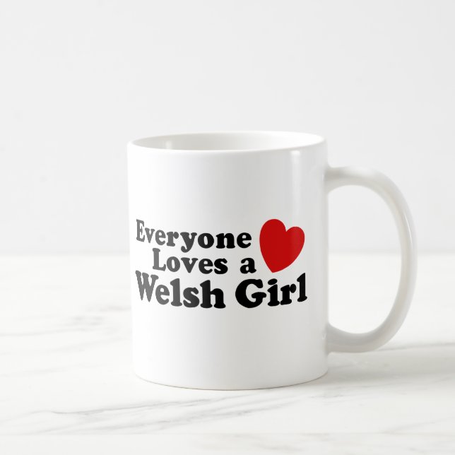 Alla Kärlek A Welsh Girl Kaffemugg (Höger)