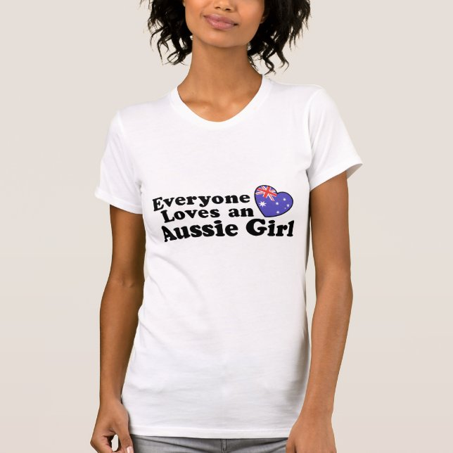 Alla Kärlek An Aussie Girl Tee (Framsida)
