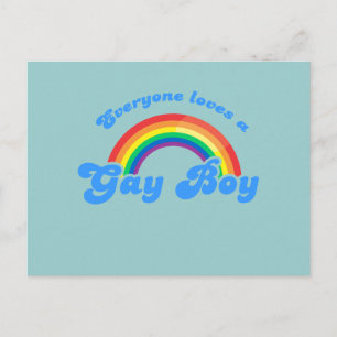 Alla kärlek är en Gay Boy Vykort