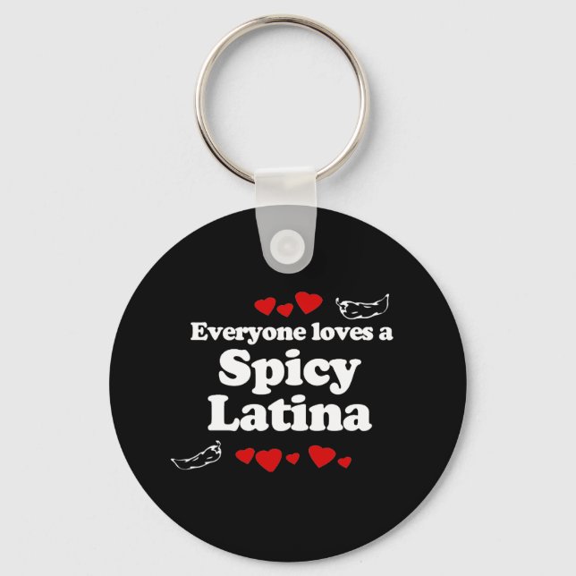 Alla Kärlek är en Spicy Latina T-shirt Nyckelring (Framsida)