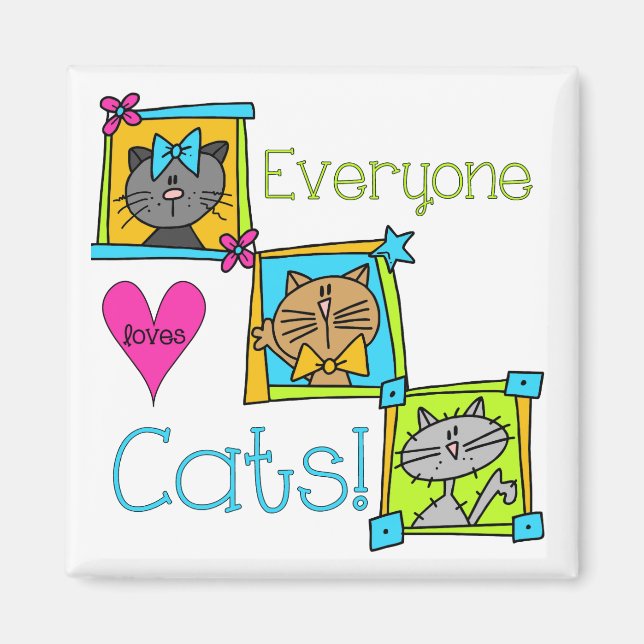 Alla Kärlek Cats Magnet (Framsidan)