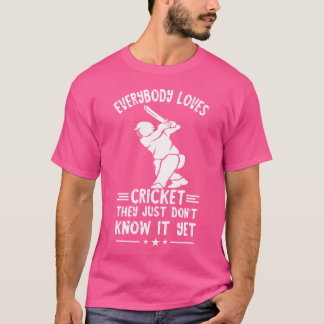 Alla Kärlek Cricket Batsman Cricketer Cricketi T Shirt