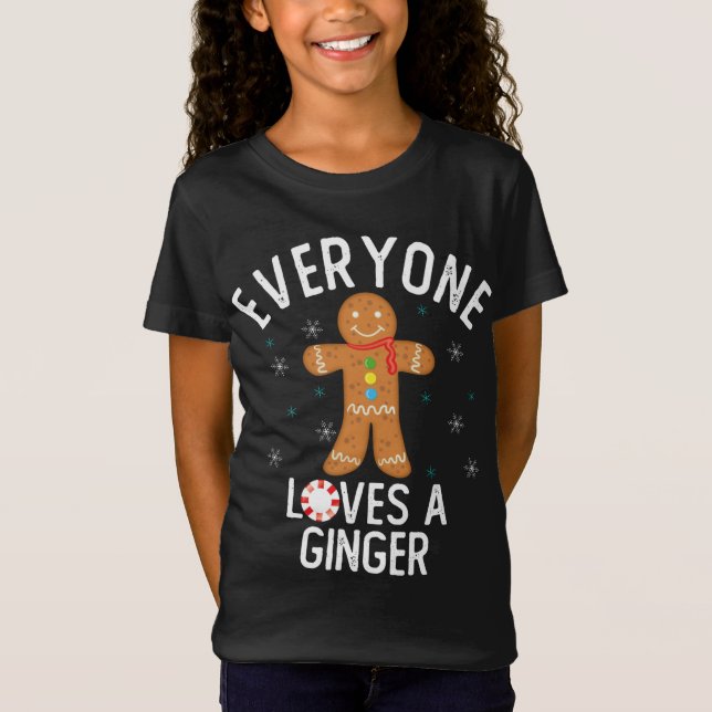 Alla Kärlek en Ginger Funny Pun Cute Gingerbröd T Shirt (Framsida)