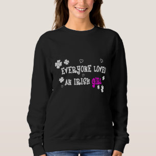 Alla Kärlek en Irish Girl Saint patrick Day 202 T Shirt
