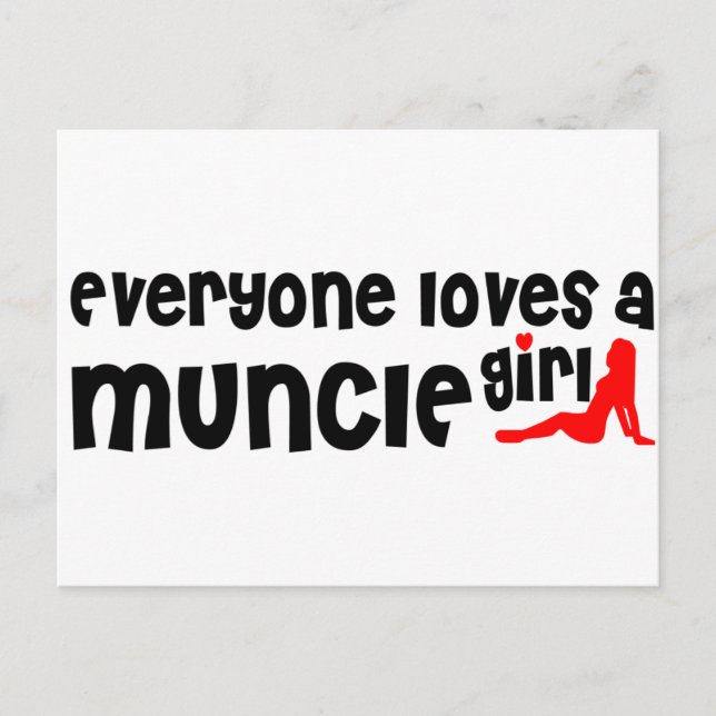 Alla kärlek en Muncie-flicka Vykort (Framsida)