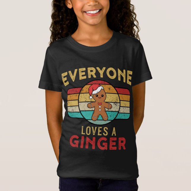 Alla Kärlek ett Ginger Rödhårig Gingerbröd Kristus T Shirt (Framsida)