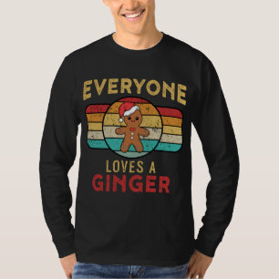 Alla Kärlek ett Ginger Rödhårig Gingerbröd Kristus T Shirt
