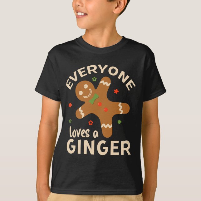 Alla Kärlek Ginger är finare, Cute Ginger för Kris T Shirt (Framsida)