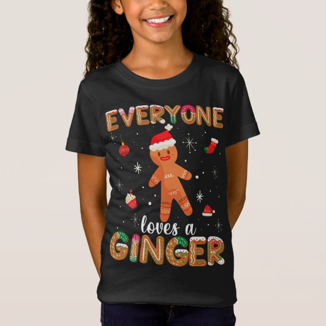 Alla Kärlek Ginger Cute Gingeregentligen Cookie Ch T Shirt (Framsida)