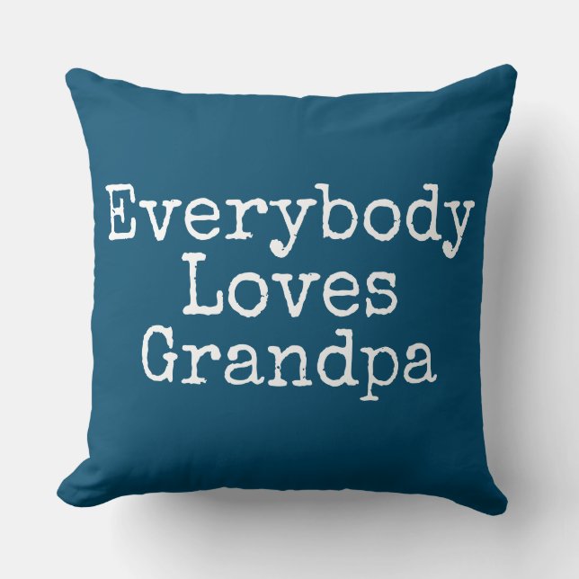Alla Kärlek Grandpa - Pillow för farfar Kudde (Framsida)