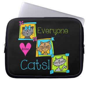 Alla Kärlek-katter Laptop Sleeve