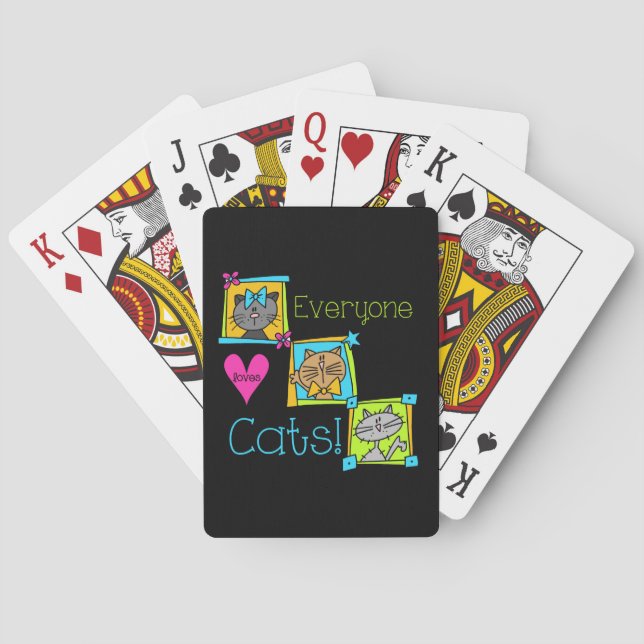 Alla Kärlek-katter Spelkort (Baksidan)