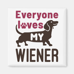 Alla Kärlek min Wiener Dachshund Hundägare Magnet