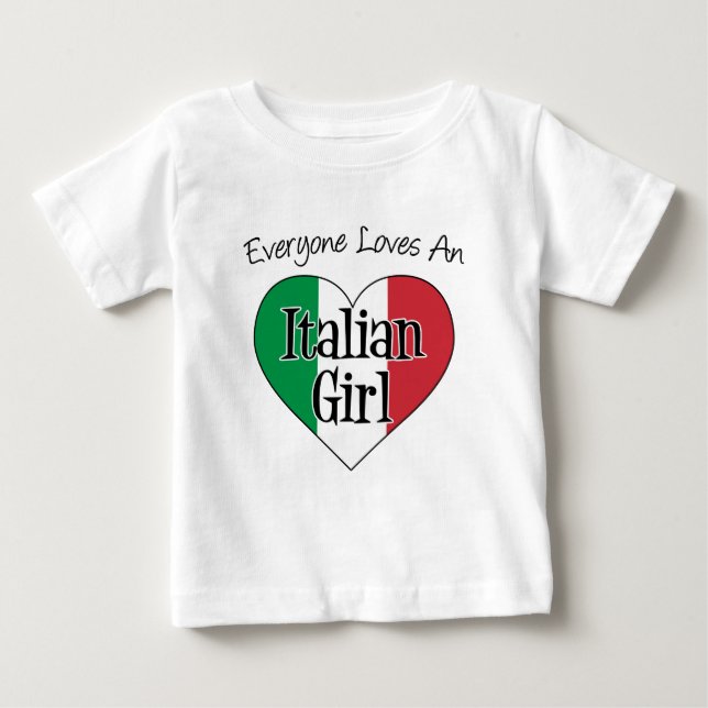 Alla Kärlek och en italiensk flicka Tee Shirt (Framsida)