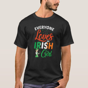 Alla Kärlek och Irish Girl Funny St patricks day T Shirt