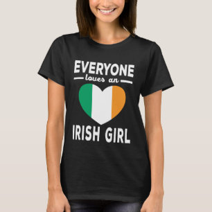 Alla Kärlek och Irish Girl St patricks day Ireland T Shirt