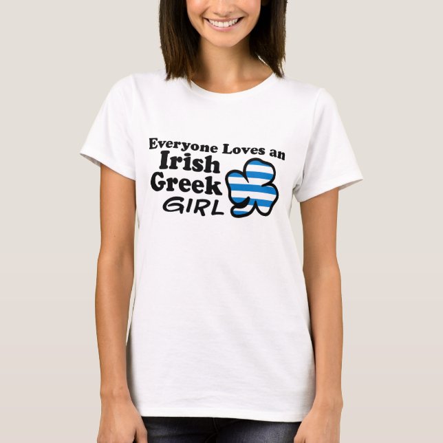 Alla Kärlek och Irish Grekiska Girl Tee (Framsida)