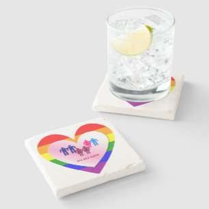 Alla Kärlek par HBT-Pride Heart Stenunderlägg