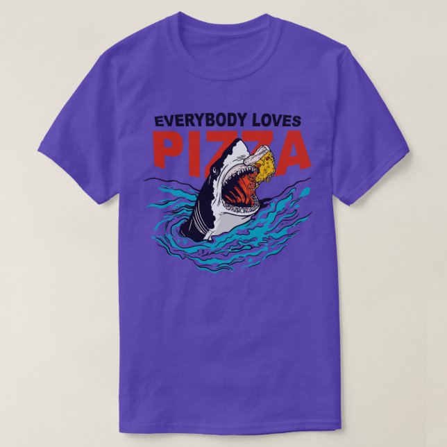 Alla Kärlek Pizza Eating Last Slice T Shirt (Design framsida)