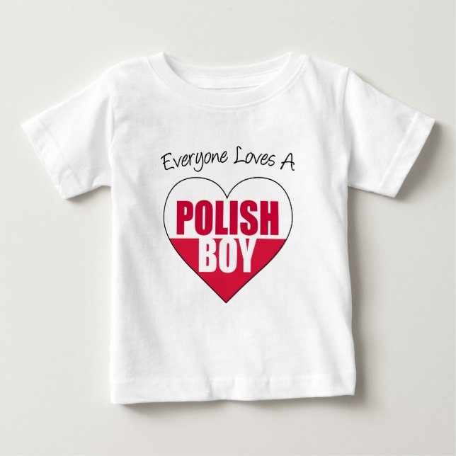 Alla Kärlek polska Boy T Shirt (Framsida)
