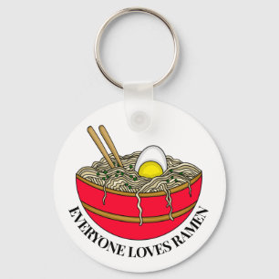 Alla Kärlek Ramen Funny Pun Nyckelring