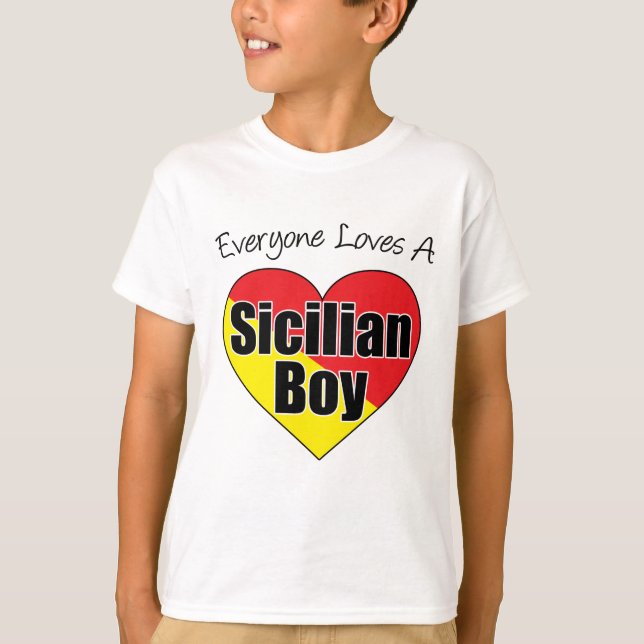 Alla Kärlek Sicilian Boy Tee Shirt (Framsida)