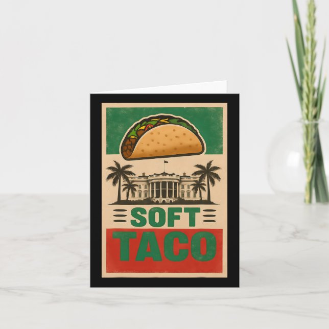 Alla Kärlek Tacos! Låt oss Go Taco! Soft Taco Me Kort (Framsida)