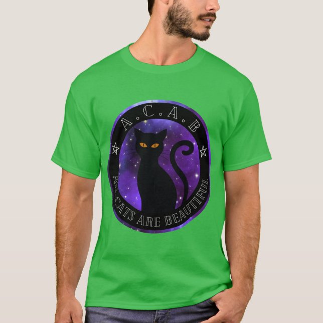 Alla katter är vackra t shirt (Framsida)