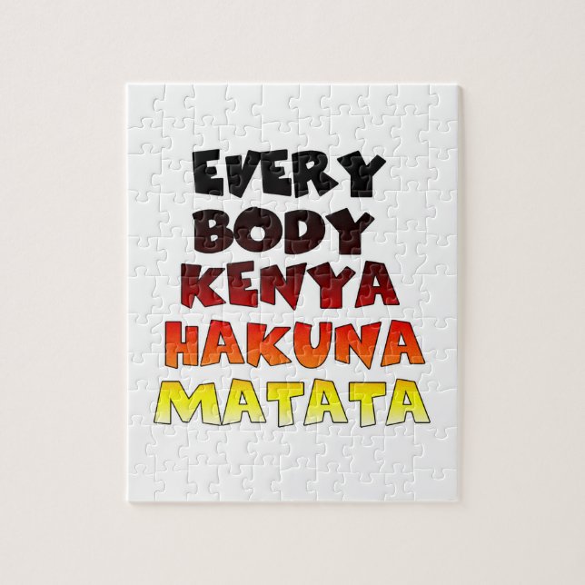 Alla Kenya Hakuna Matata Pussel (Vertikal)