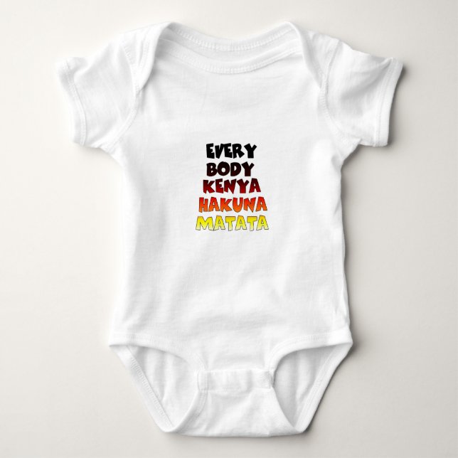 Alla Kenya Hakuna Matata Tee Shirt (Framsida)