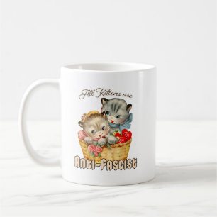 Alla Kittens är antifascistiska Kaffemugg