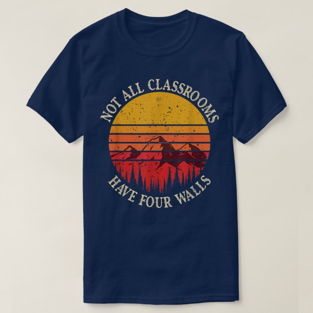 Alla klassrum har inte fyra väggar, Homeschool Nat T Shirt (Design framsida)