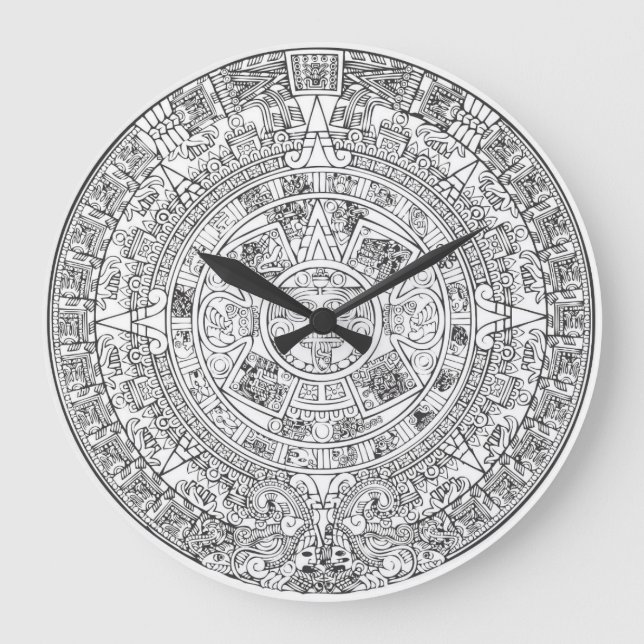 Alla klocka i Aztec Calendar Vector (Framsida)