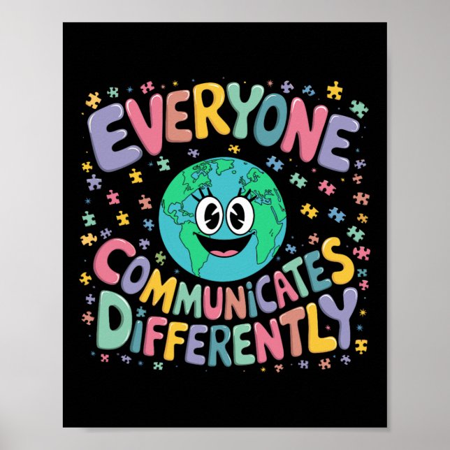 Alla kommunicerar olika Speciell utbildning Poster (Framsidan)