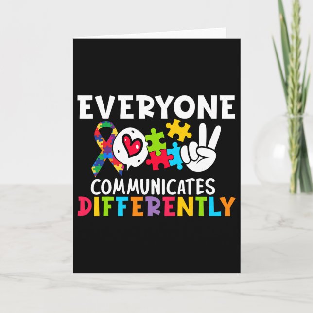 Alla Kommunicerar Olika Talterapi  Kort (Framsida)