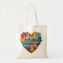 Alla kommunicerar på olika sätt tygkasse