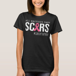 alla krigare har ärr rosa bröstcancer hos band t shirt