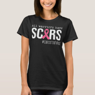 alla krigare har ärr rosa bröstcancer hos band t shirt