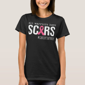 alla krigare har ärr rosa bröstcancer hos band t shirt