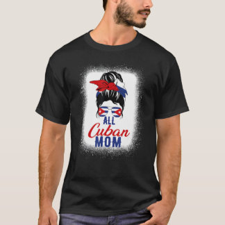 Alla kubanska Flagga Mamma Kuba för Mor T Shirt
