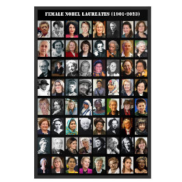 Alla kvinnliga nobelpristagare 1901-2023 poster