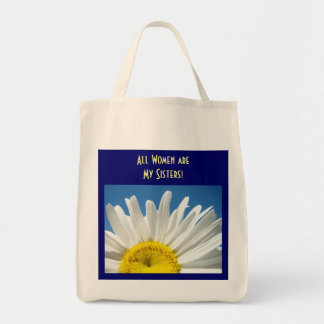 Alla kvinnor är mina systrar! Tote Bag Vit Tusensk Tygkasse