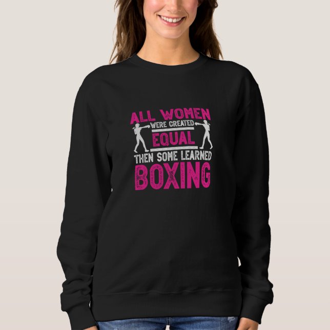 Alla kvinnor Skapades Lika boxningshandskar B T Shirt (Framsida)