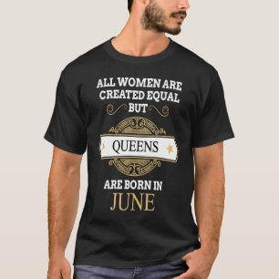 Alla kvinnor Skapas lika men köer föds in T Shirt