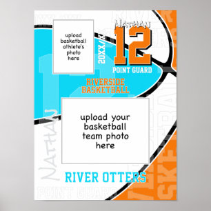 ALLA lagfärger basketlag + idrottsbild Poster
