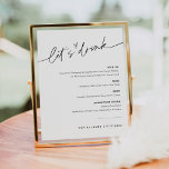 ALLA Låt oss Drink Bröllop Pub-tecken Poster<br><div class="desc">All Collection - en bedövande och minimalistisk samling med ett modernt kalligrafteckensnitt som är både chic och snyggt. Den här samlingen erbjuder en tidslängd och elegant som är perfekt för alla evenemang, från bröllop till babyduschar och allt däremellan. Förbered den eleganta och sofistikerade uppsamlingen av Everleigh och få evenemanget att...</div>