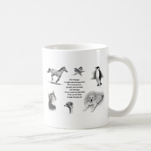 Alla lilla varelser som är underbara och: Djur: Kaffemugg