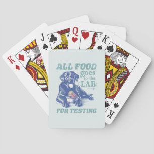 Alla livsmedel går till Svart lab för testning av Casinokort