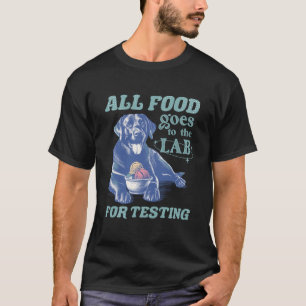Alla livsmedel går till Svart lab för testning av T Shirt